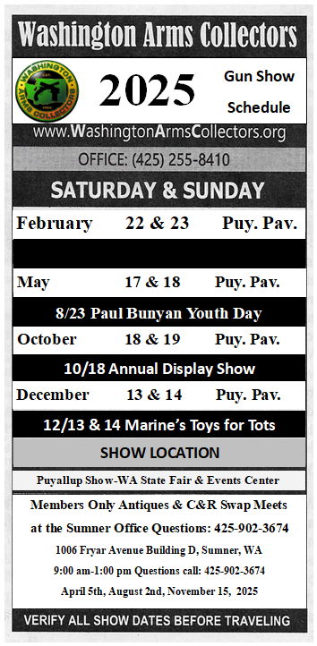 2025 Show Schedule