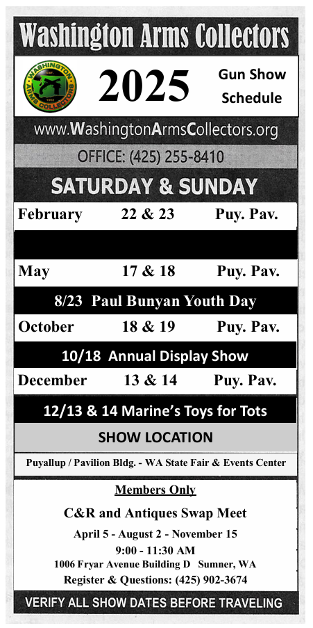 2025 Show Schedule